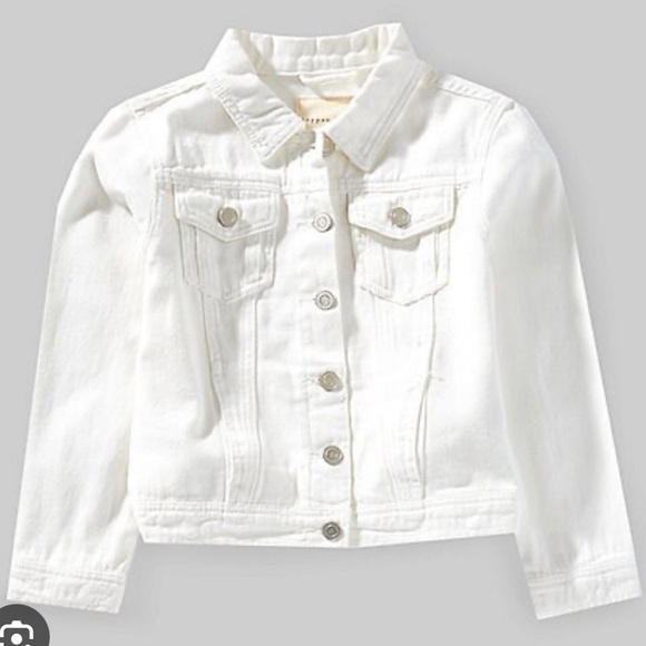 Copper Key Other - Girls white denim jean jacket size medium